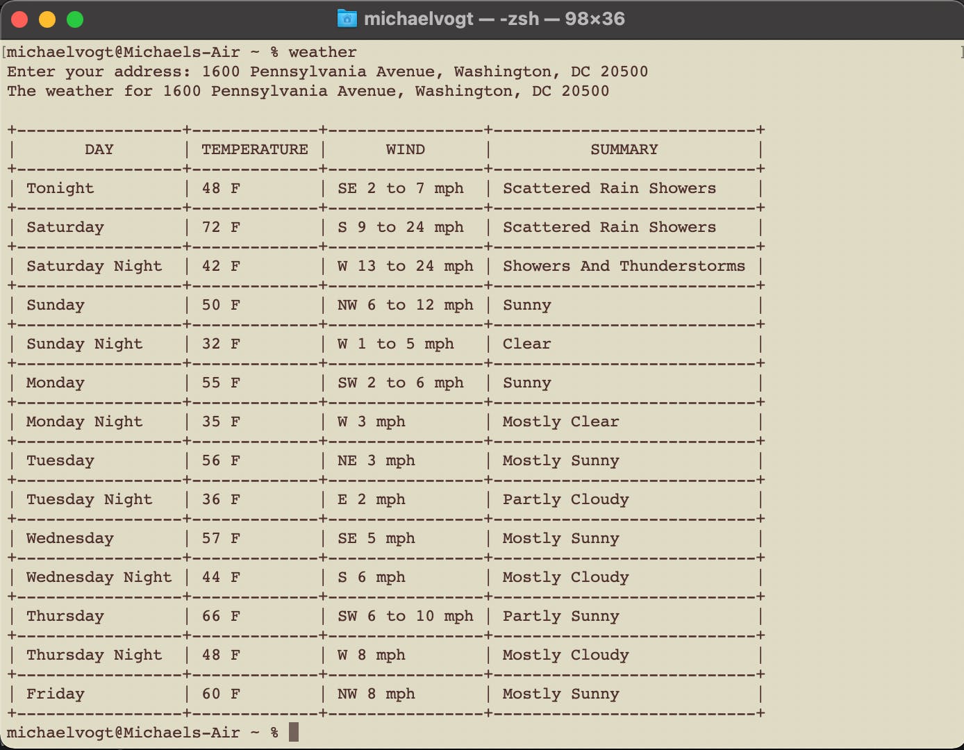 go-weather-cli media 1