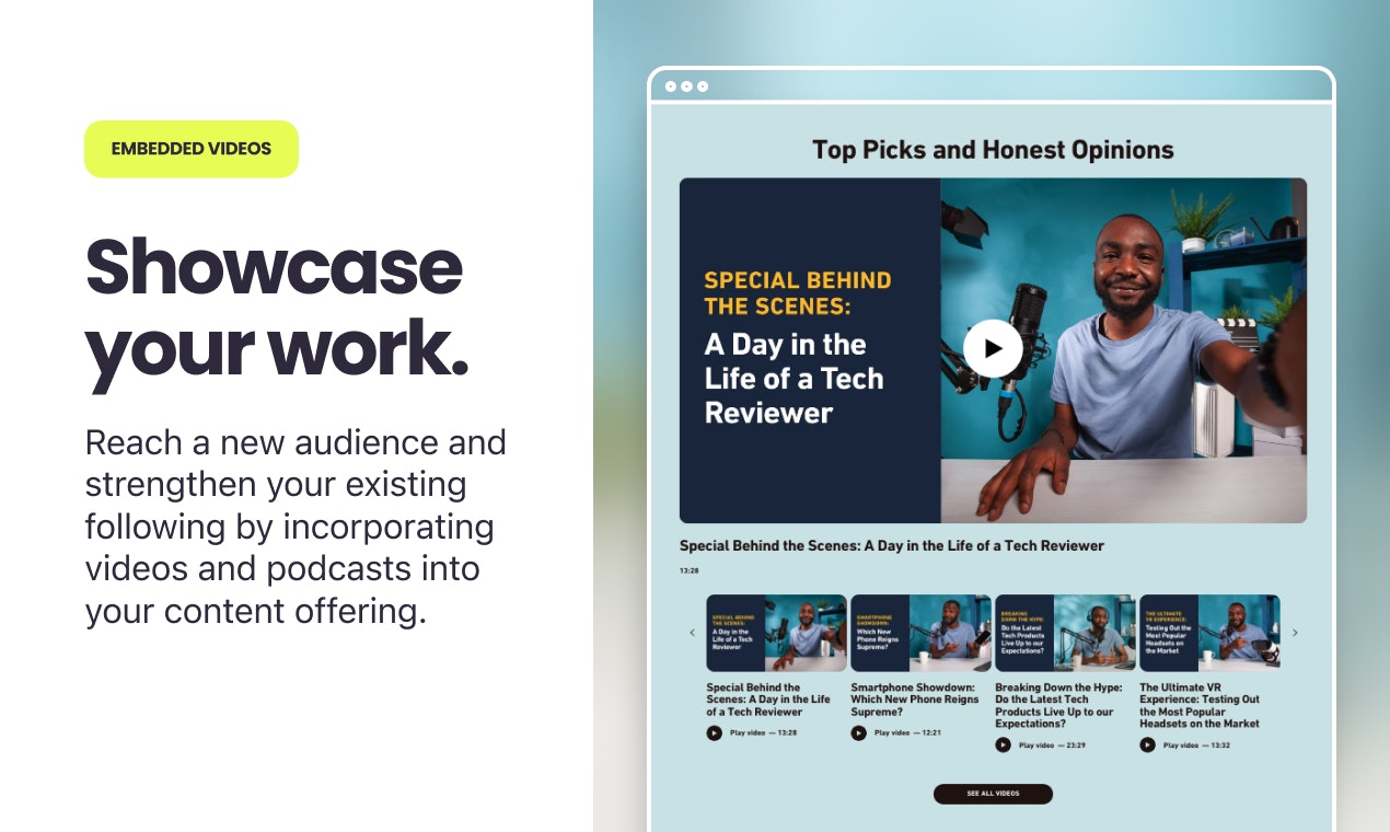 Creator Shopify Theme - The first Shopify theme made for influencers and creators media 6