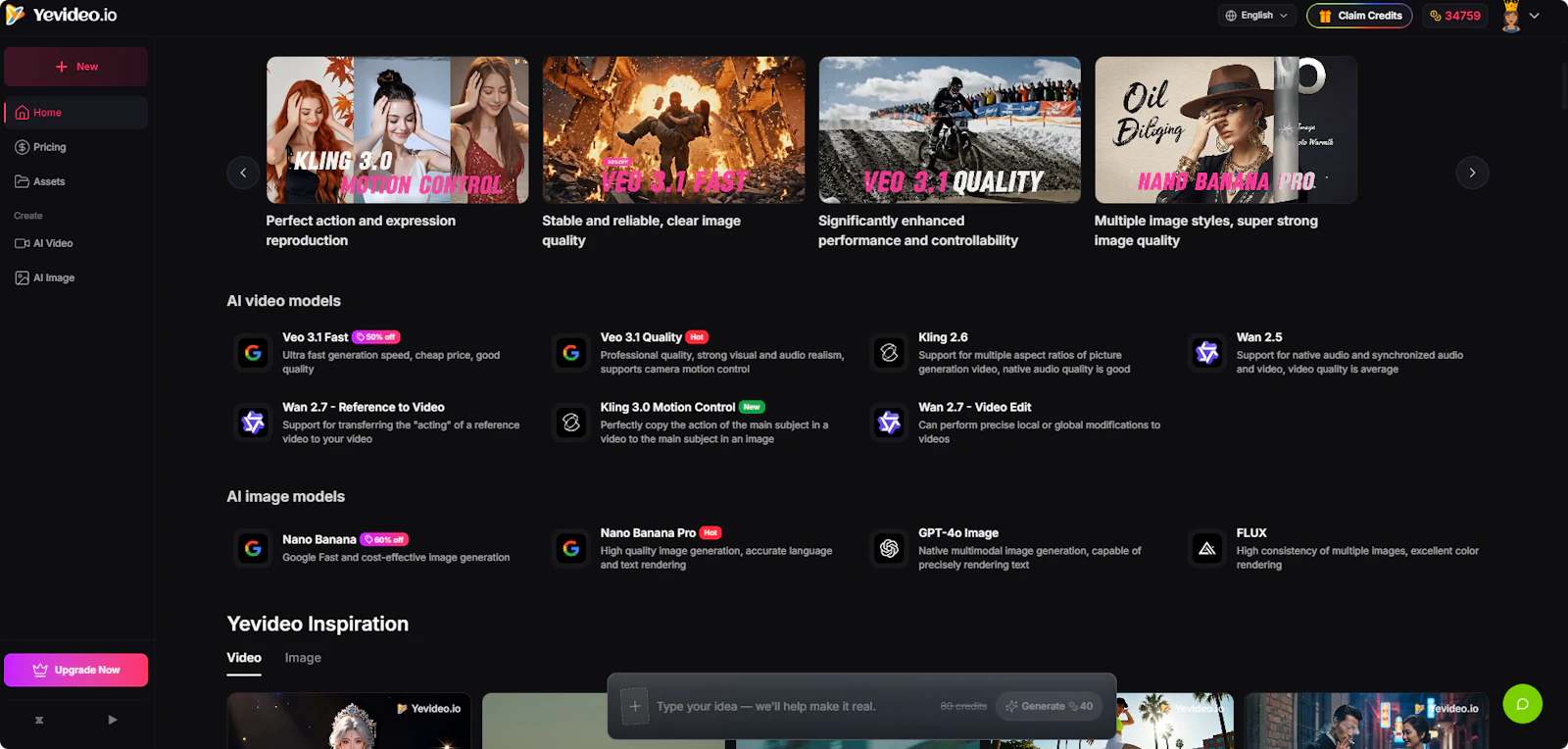 Yevideo - AI Video and Image Platform screenshot 3