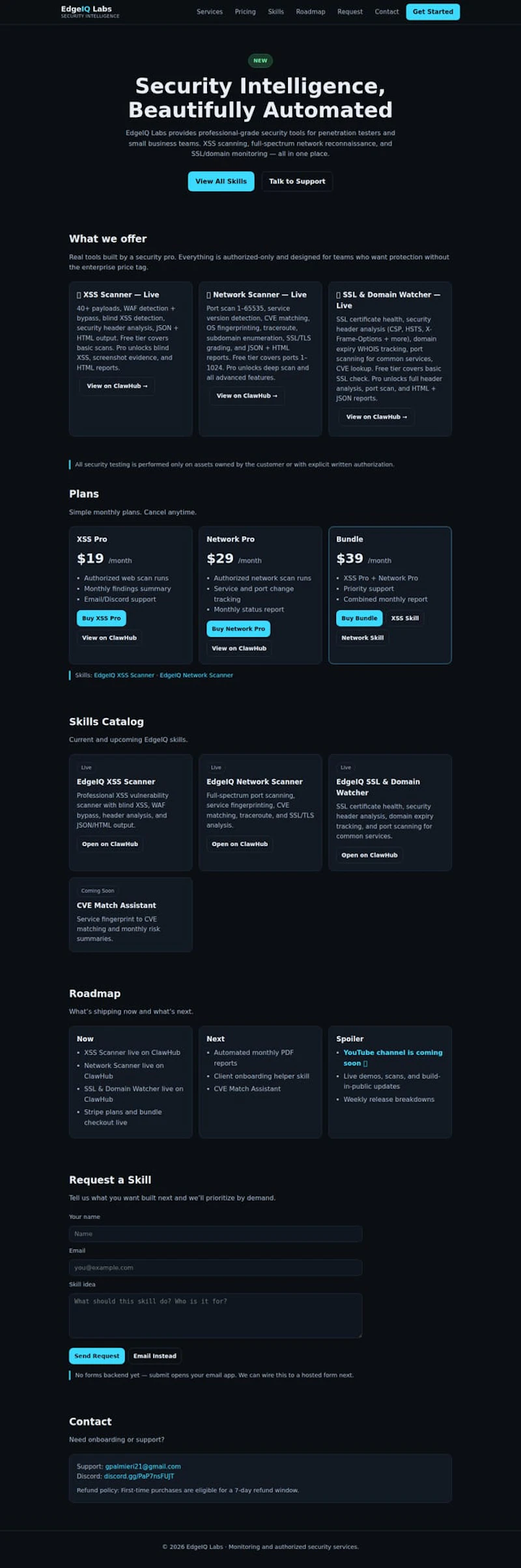 EdgeIQ Labs — Cybersecurity Monitoring  screenshot 2