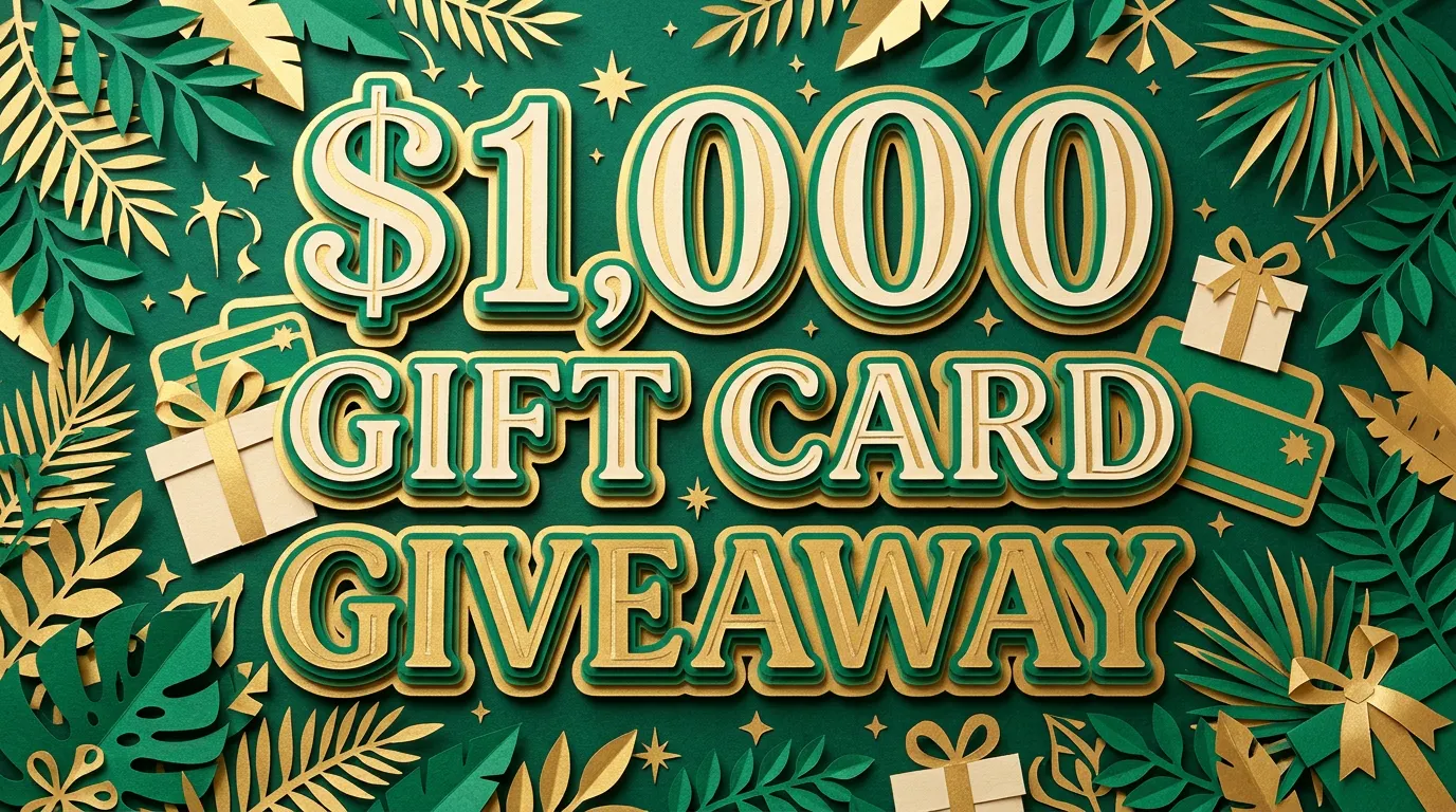 Free Gift Card Giveaway 2026: Win $1,000
