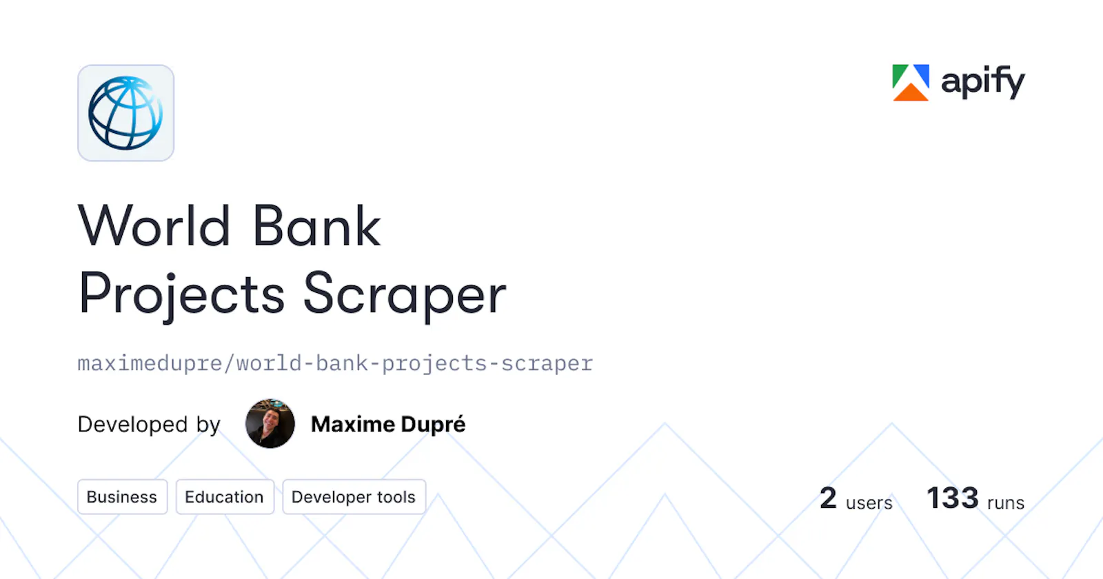 World Bank Projects Scraper screenshot 1