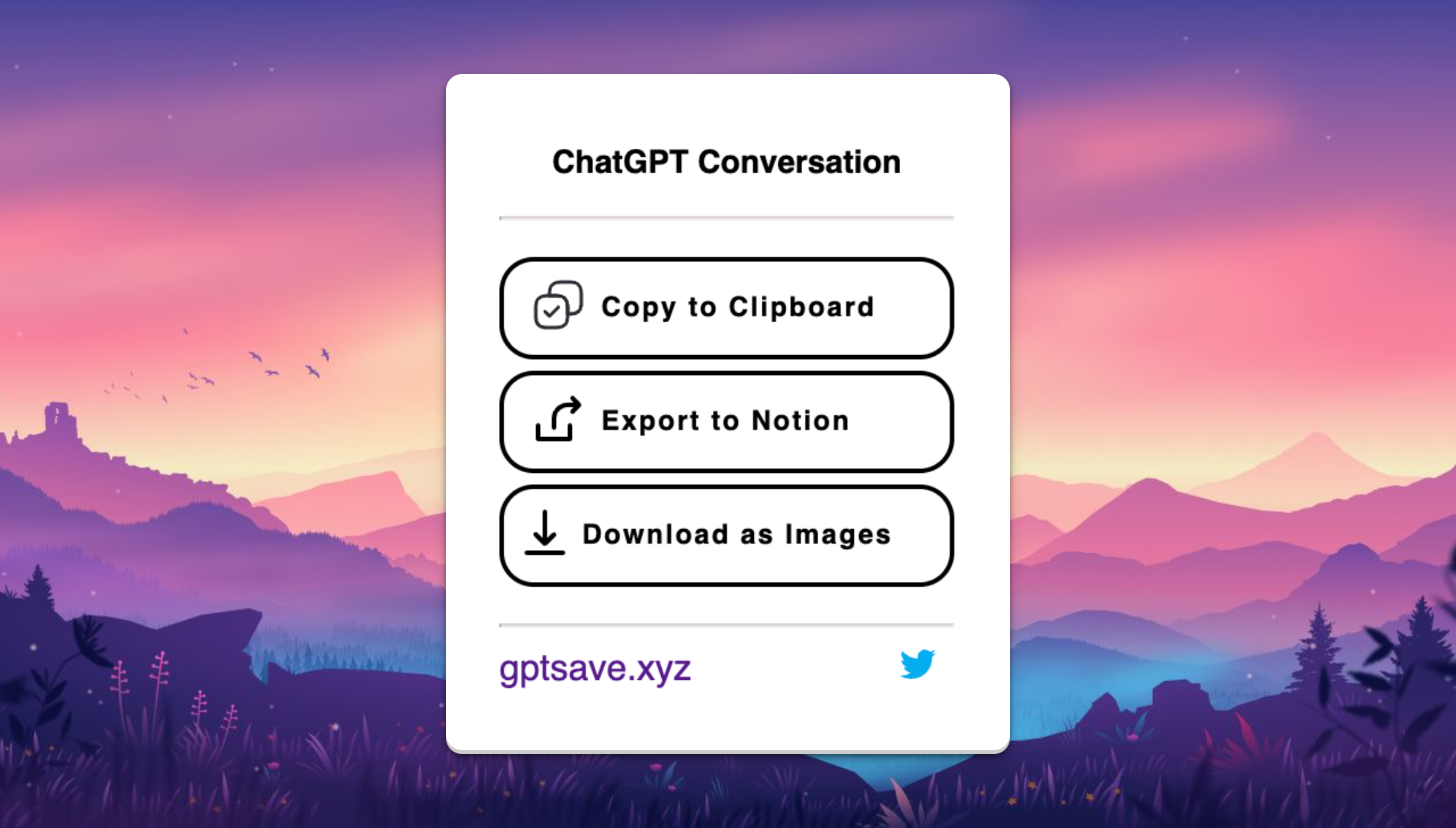 Gptsave - Exportieren Sie Chatgpt -Gespräch Medien 1