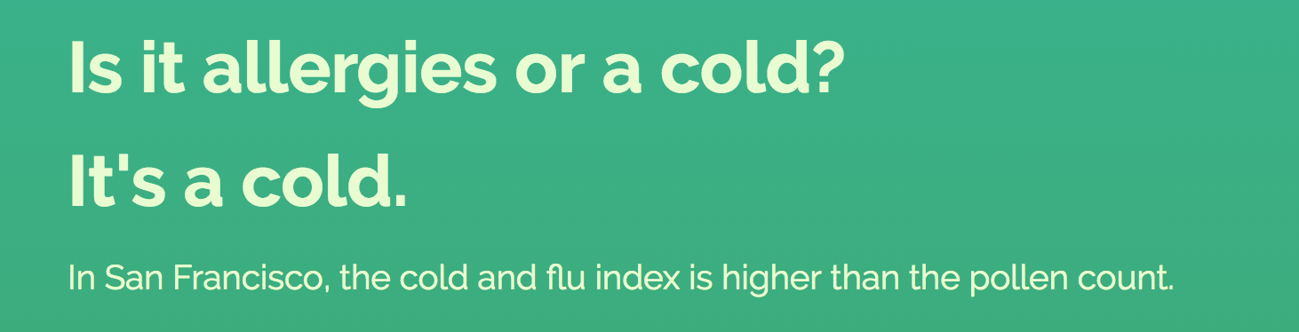 Allergies or a cold? gallery image