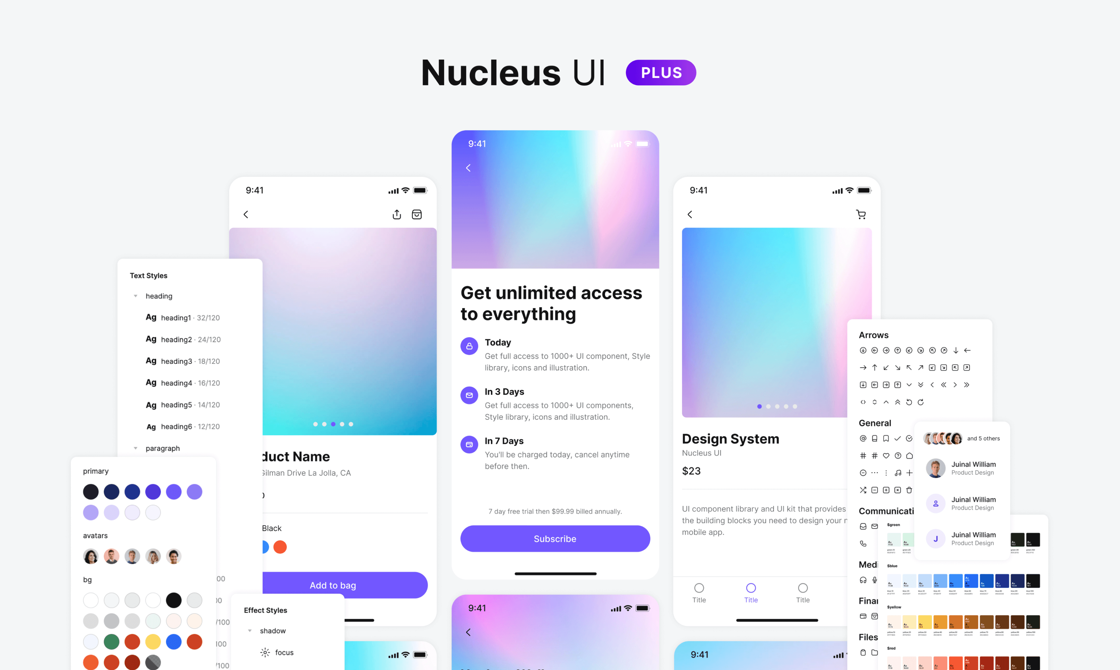 NUCLEUS UI – Figma Kit & Design System media 1
