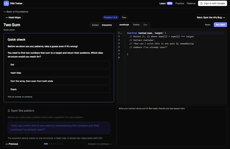 DSA Trainer screenshot 10