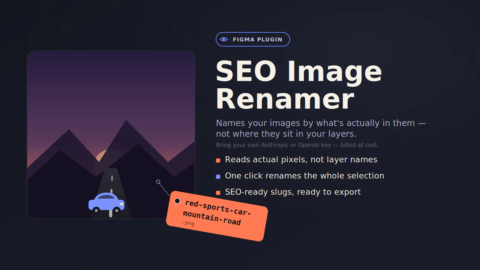 SEO Image Renamer - Figma Plugin screenshot