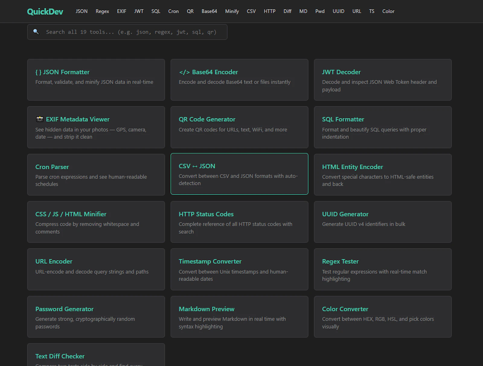 QuickDev screenshot 1