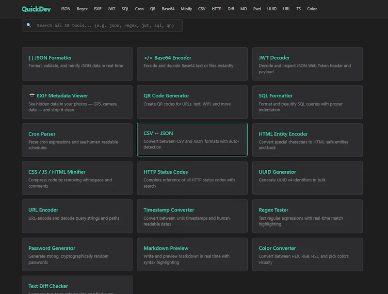 QuickDev screenshot 1