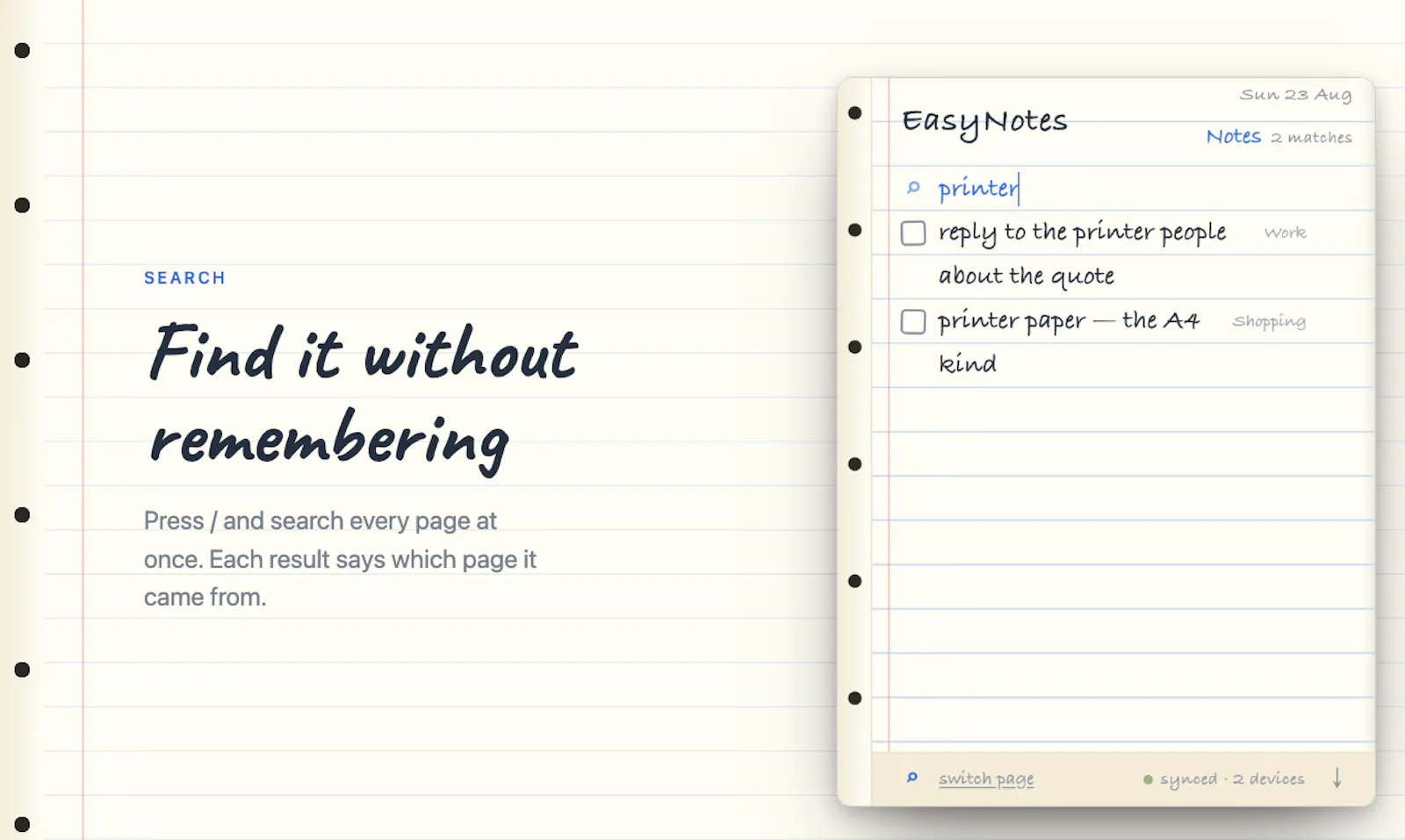 EasyNotes — pocket notebook for browser screenshot 4