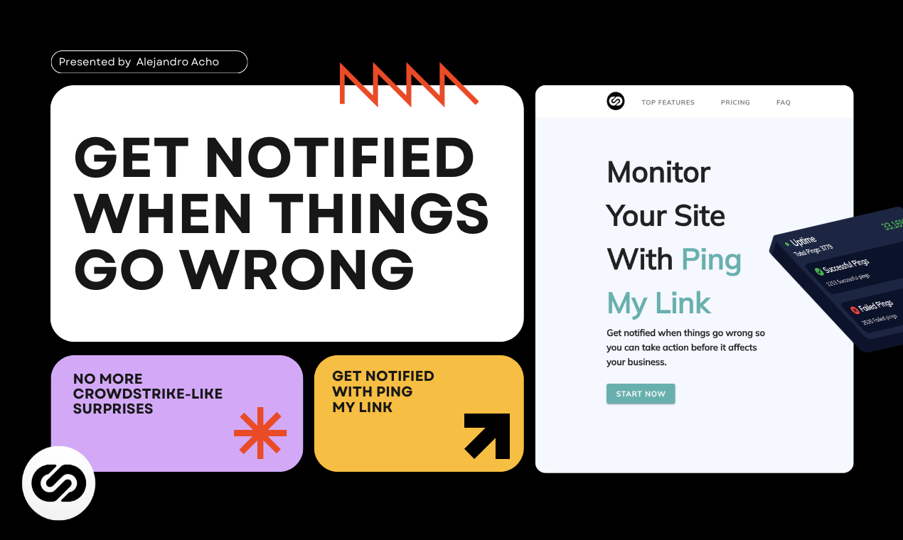 startuptile Ping My Link-Get notified when things go wrong