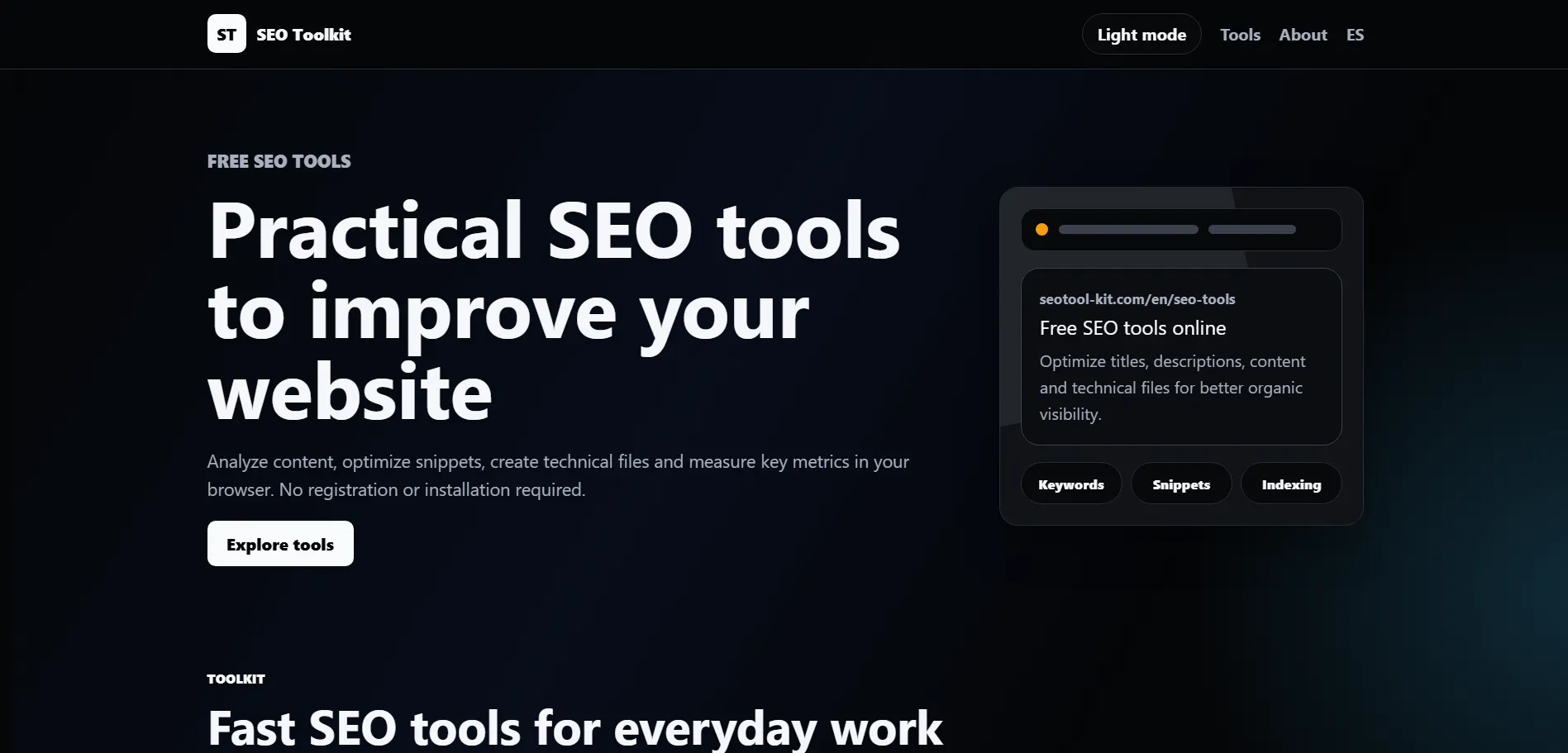 SEO Toolkit gallery image
