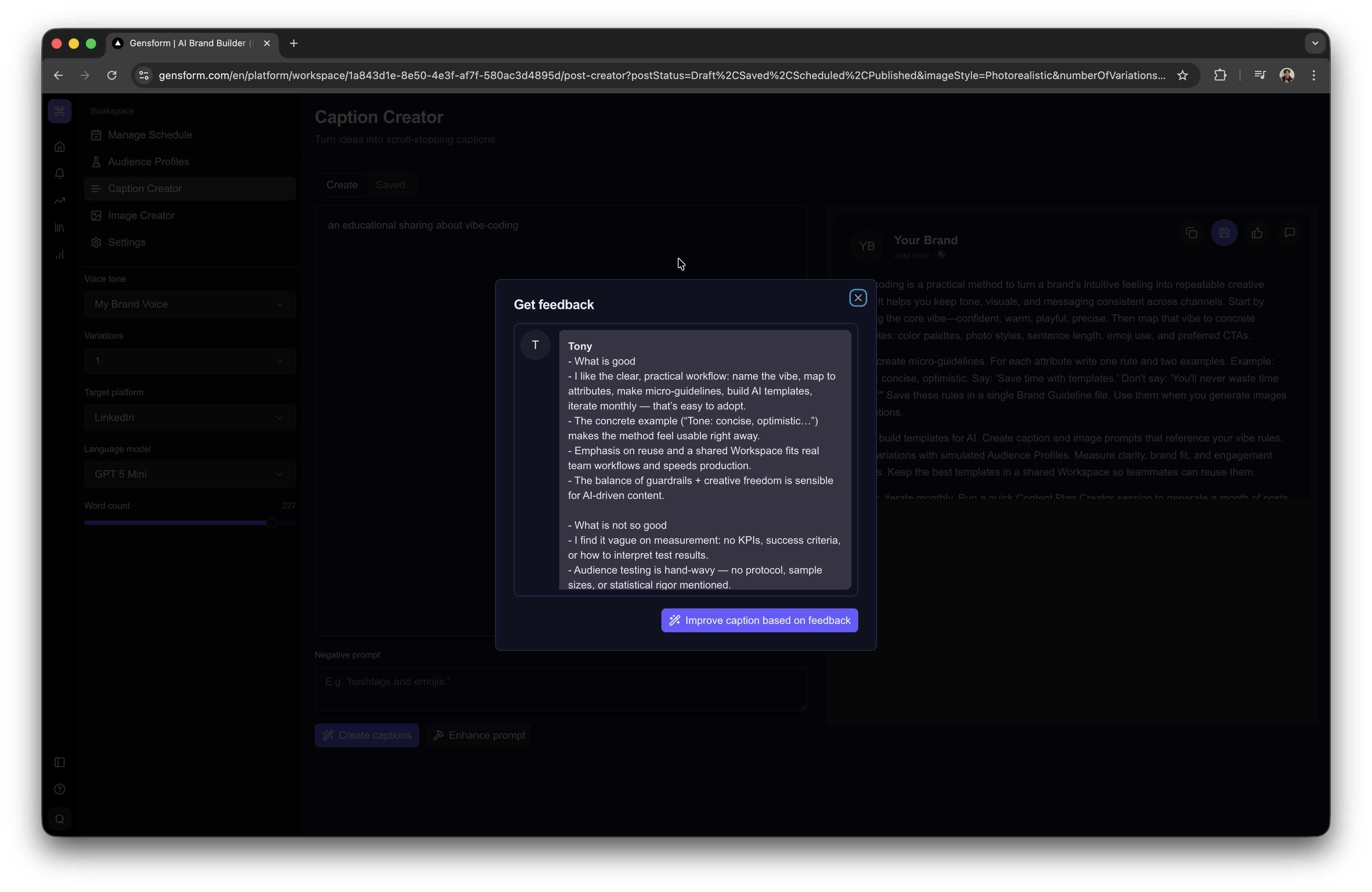 Gensform | AI Brand Builder (Beta) gallery image