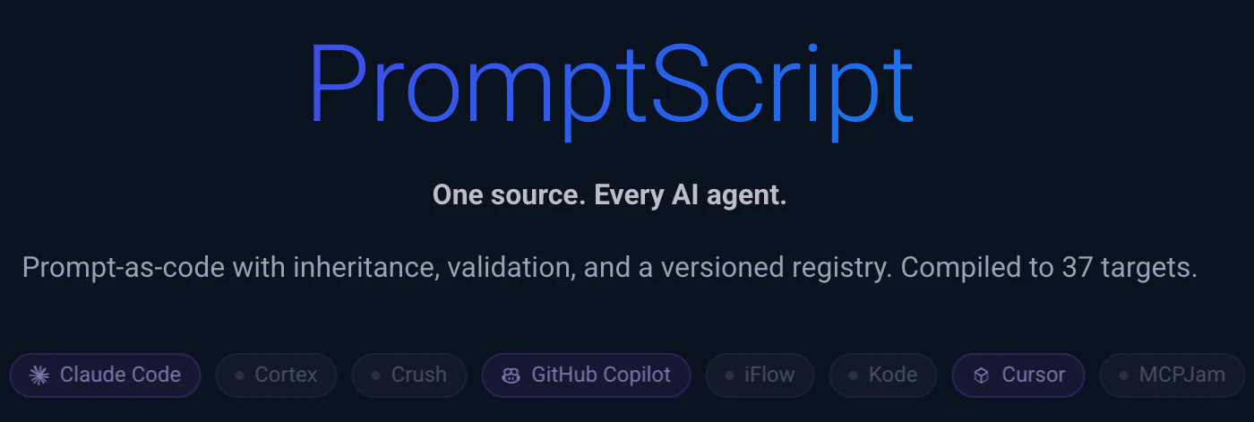 PromptScript screenshot 1