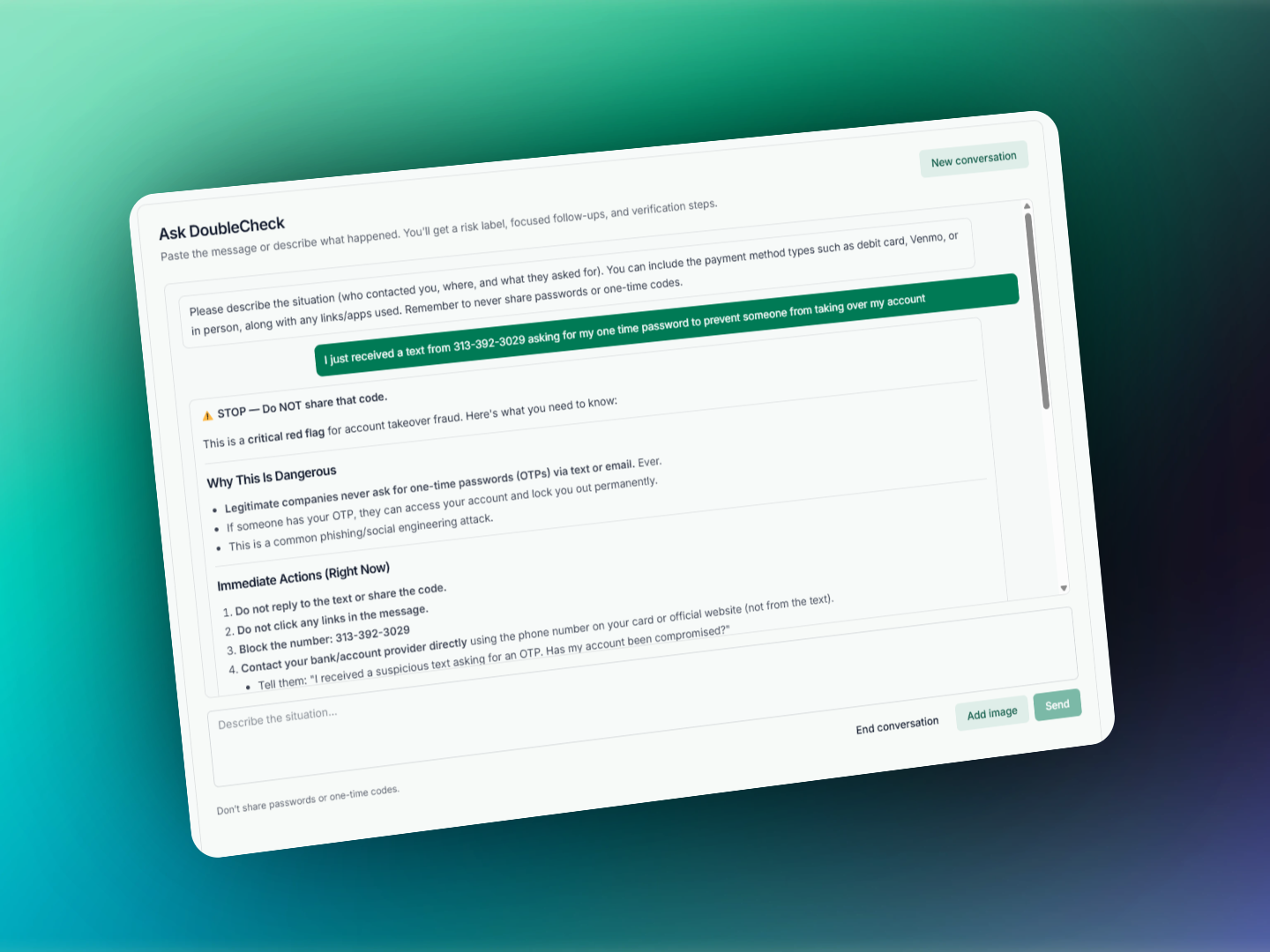 DoubleCheck - Stop fraud in its tracks gallery image