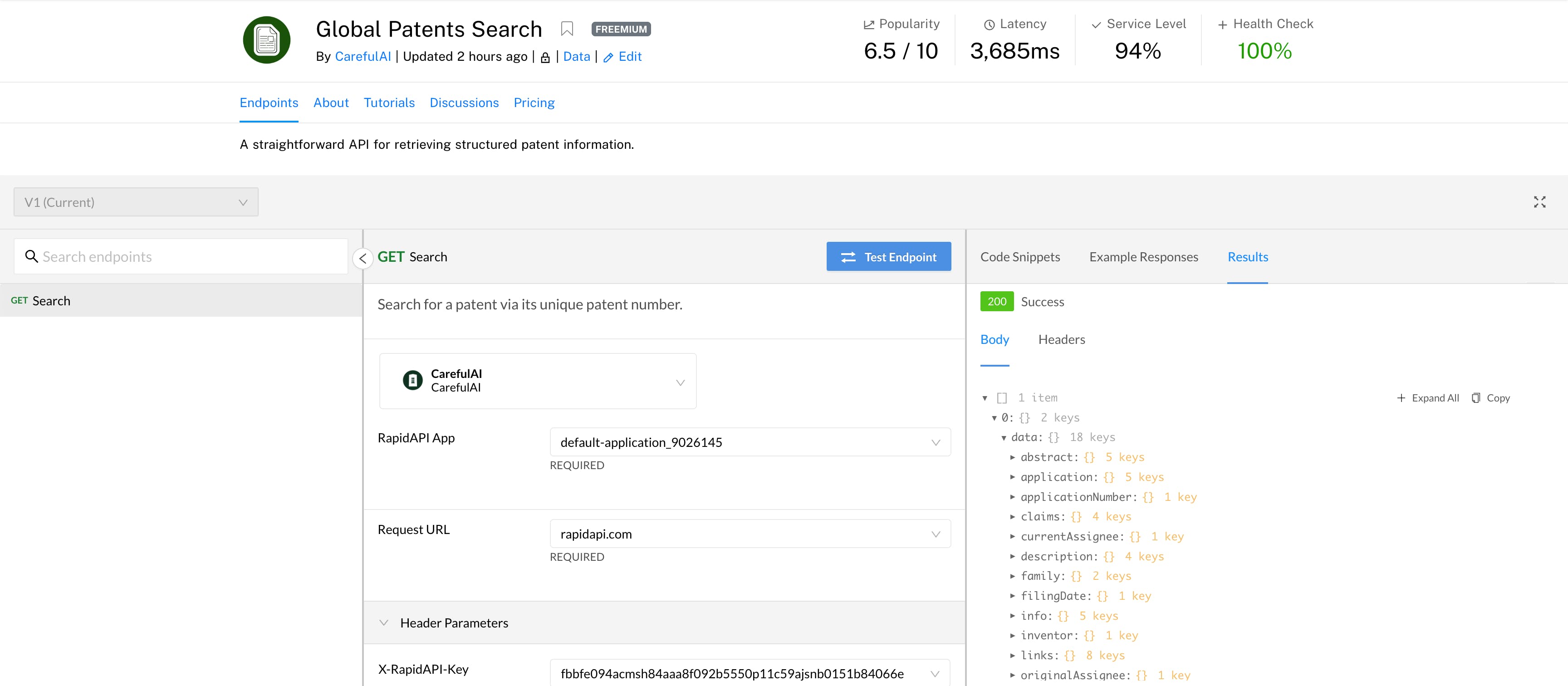 Global Patents Search API media 1