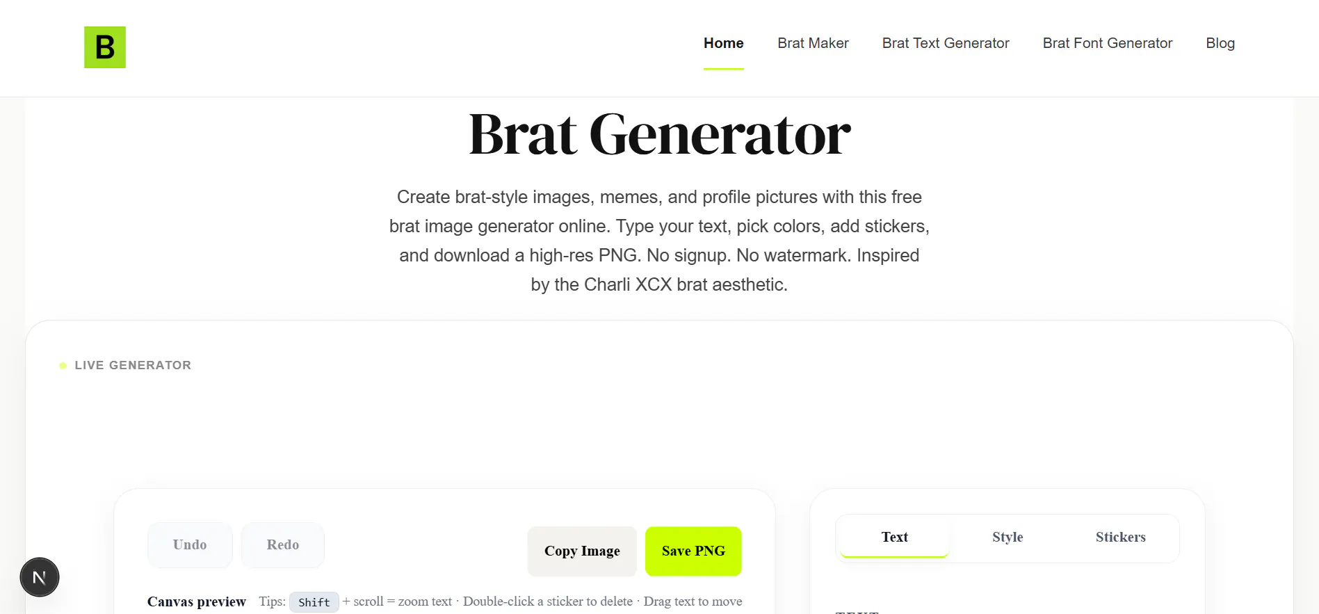 Free Brat Generator gallery image