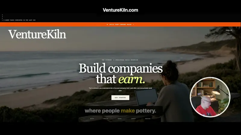 VentureKiln screenshot 1 (video preview)