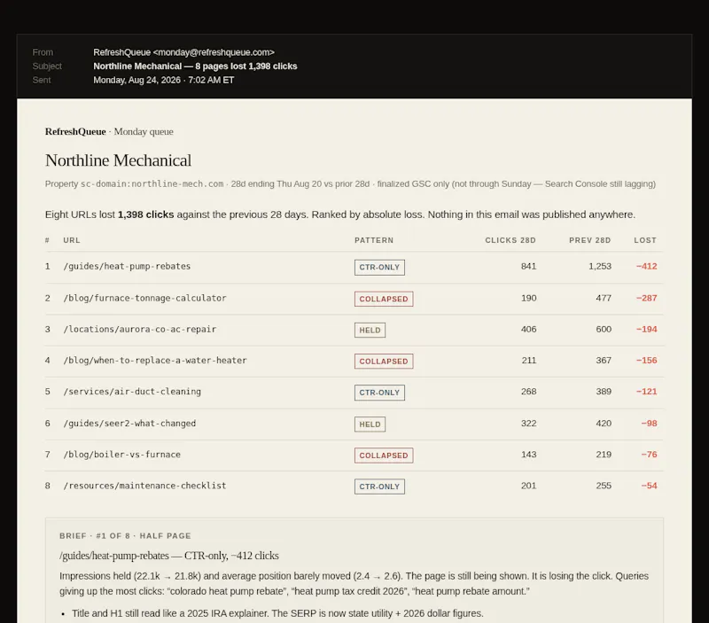 RefreshQueue screenshot 1