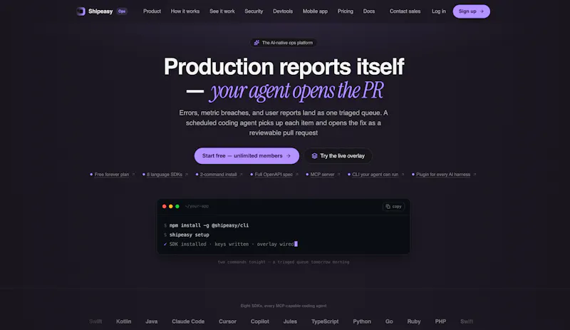 Shipeasy.ai  screenshot 2