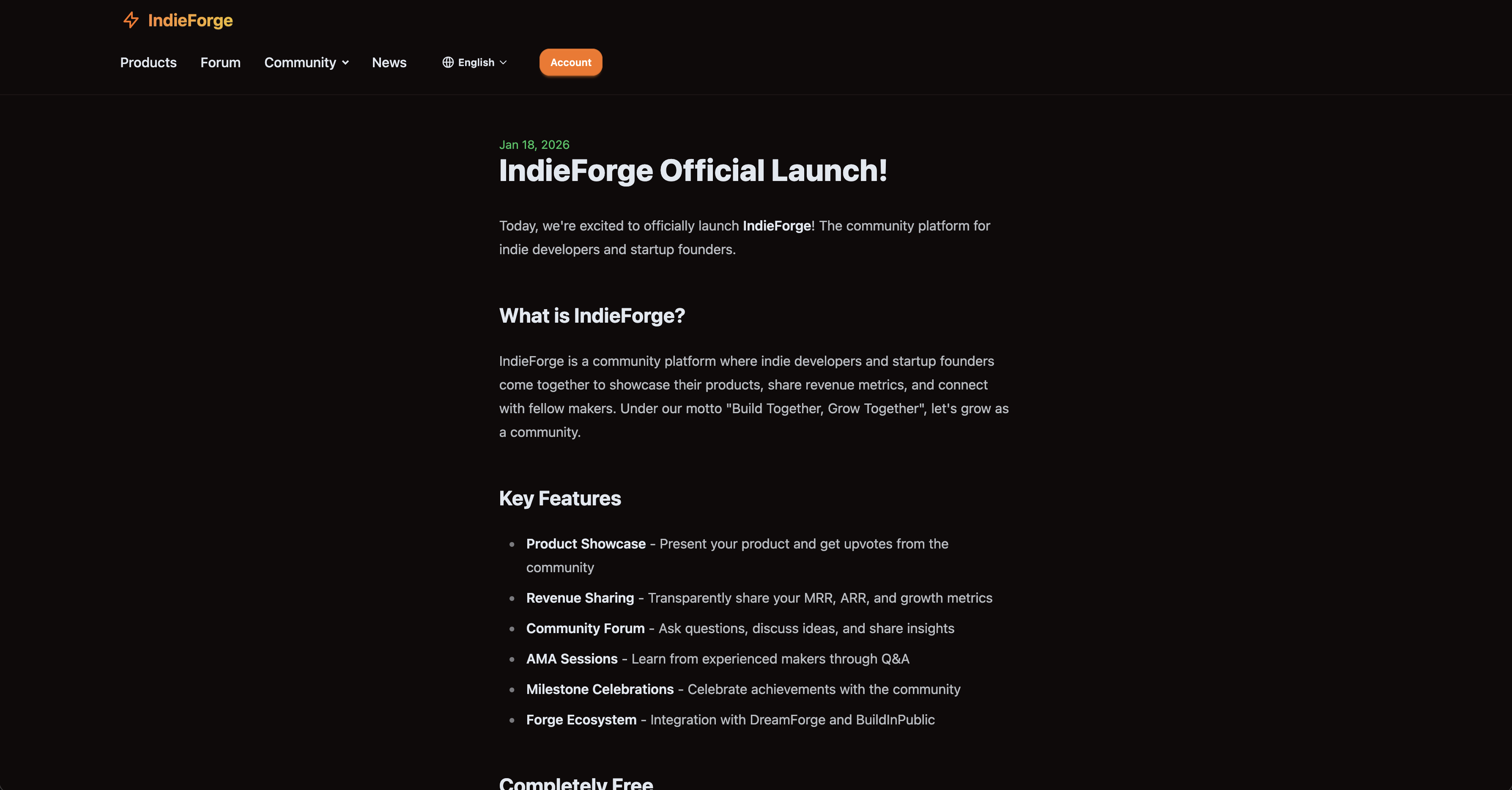 IndieForge gallery image