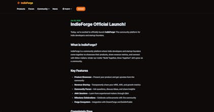 IndieForge gallery image