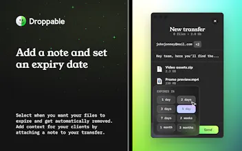 Droppable - Messenger for large files gallery image