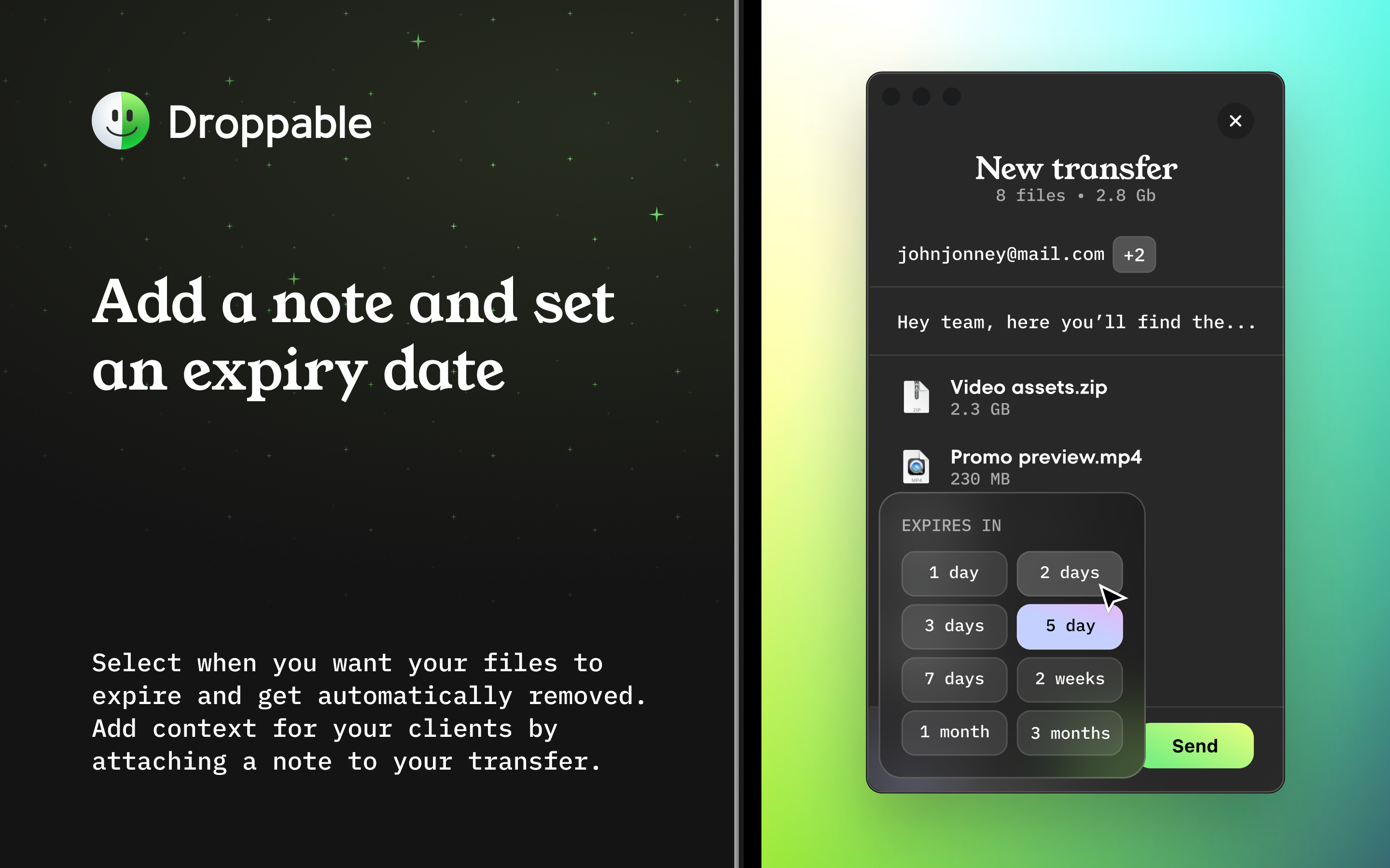Droppable - Messenger for large files - Send large files from your Mac desktop media 4