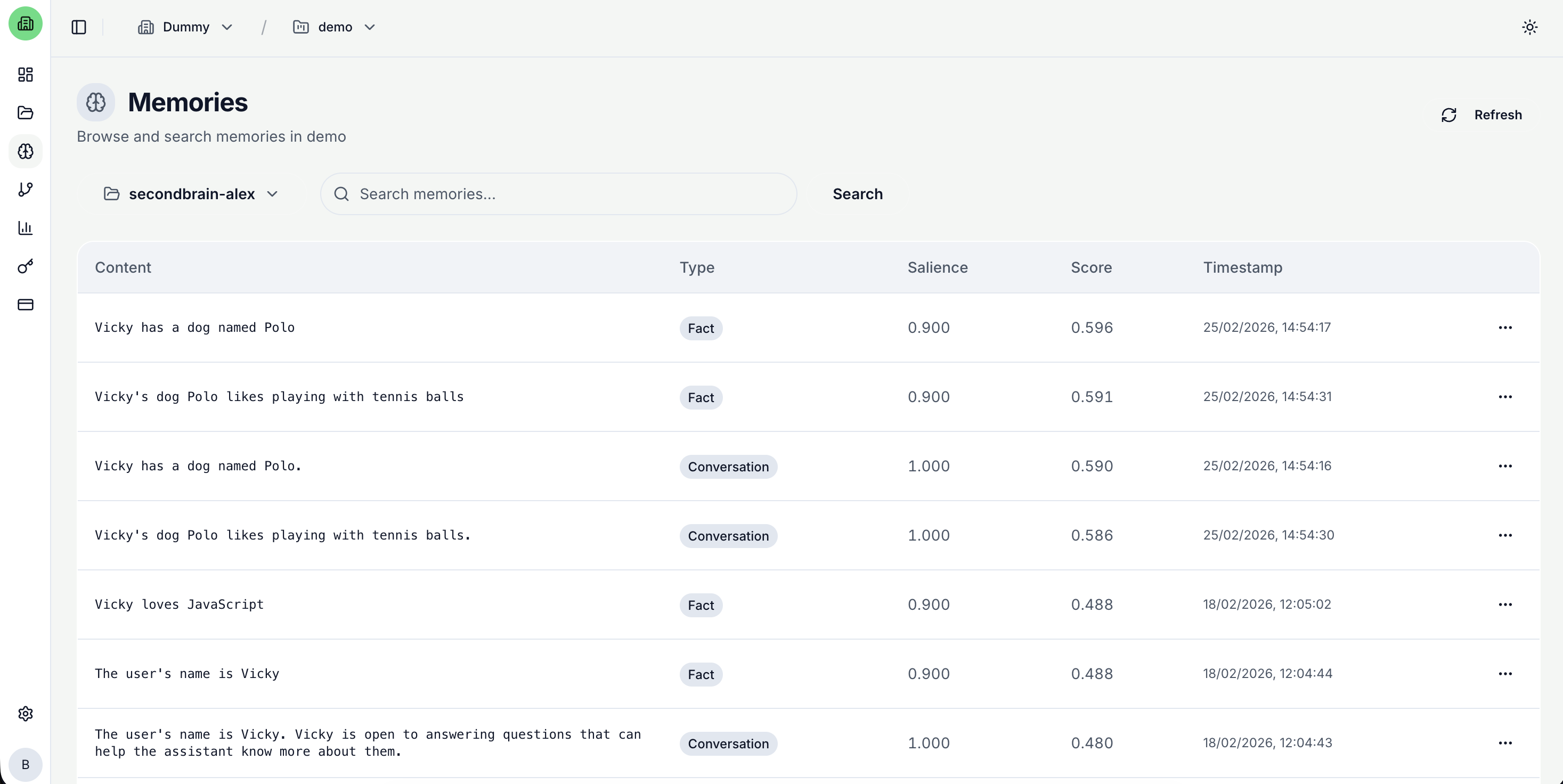 DeltaMemory - Screenshot 4 showing product features and functionality
