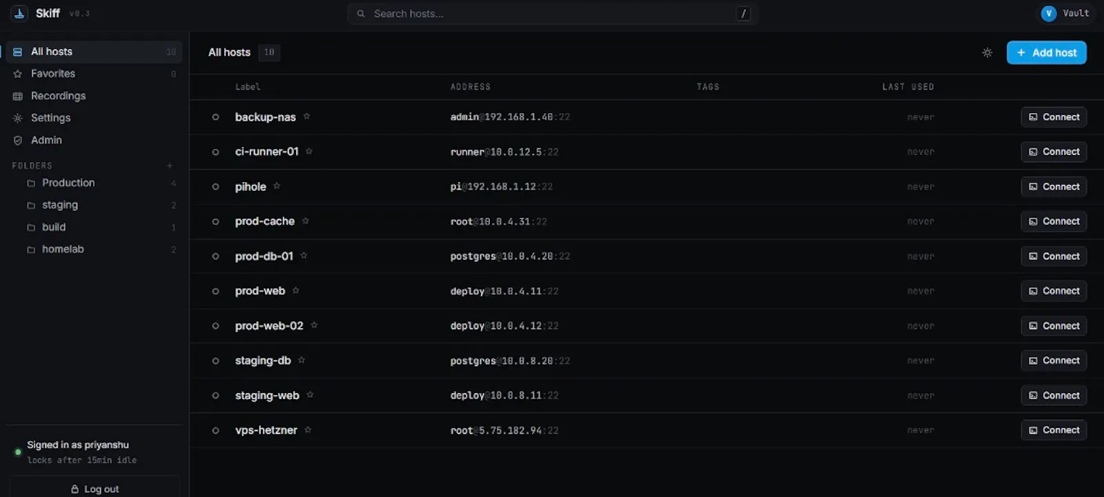 Skiff screenshot 2