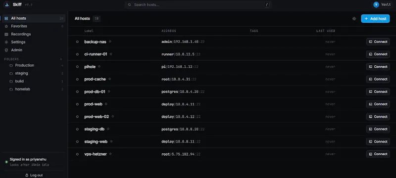 Skiff screenshot 2
