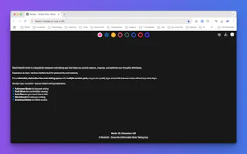 NoteUX Chrome Extension gallery image