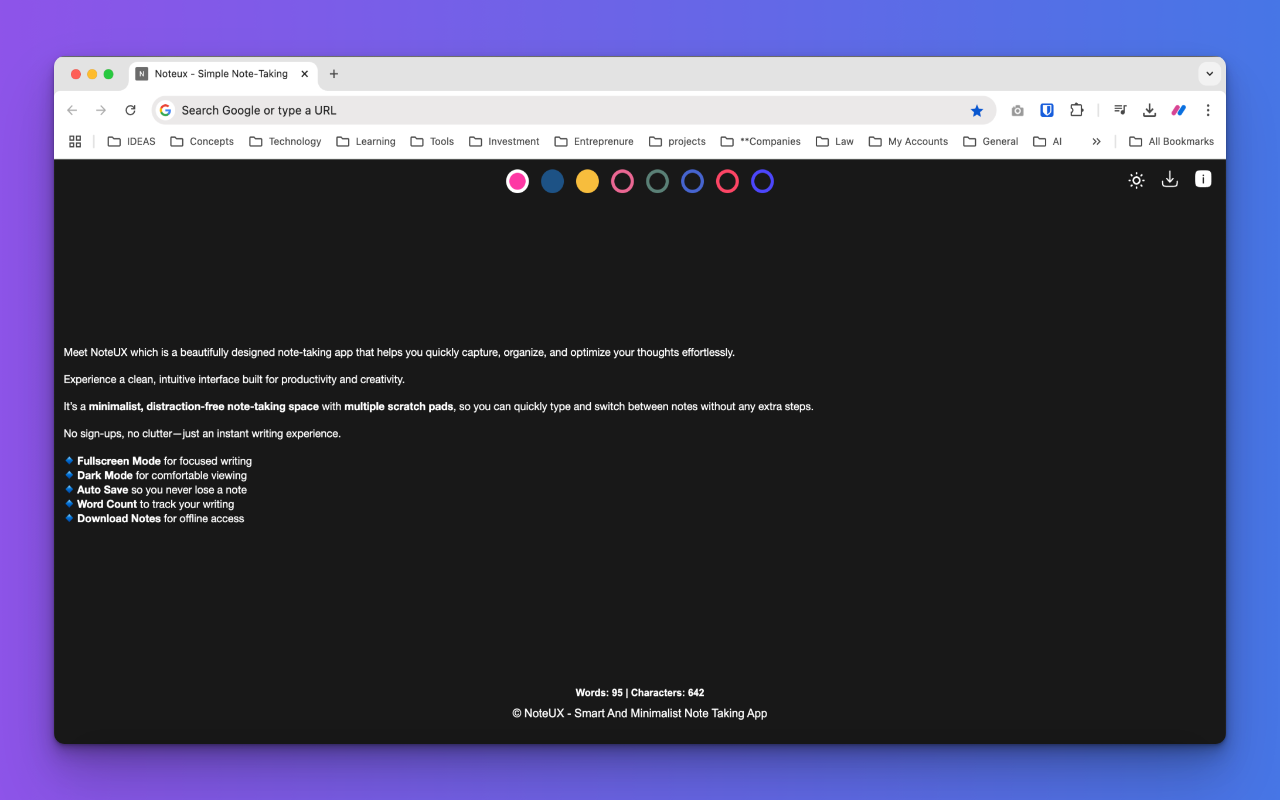 Noteux Chrome Extension - Maak notities op elk nieuw tabblad media 3