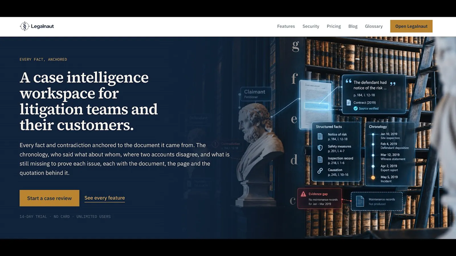 Legalnaut: AI Litigation & Case Analysis screenshot 1 (video preview)