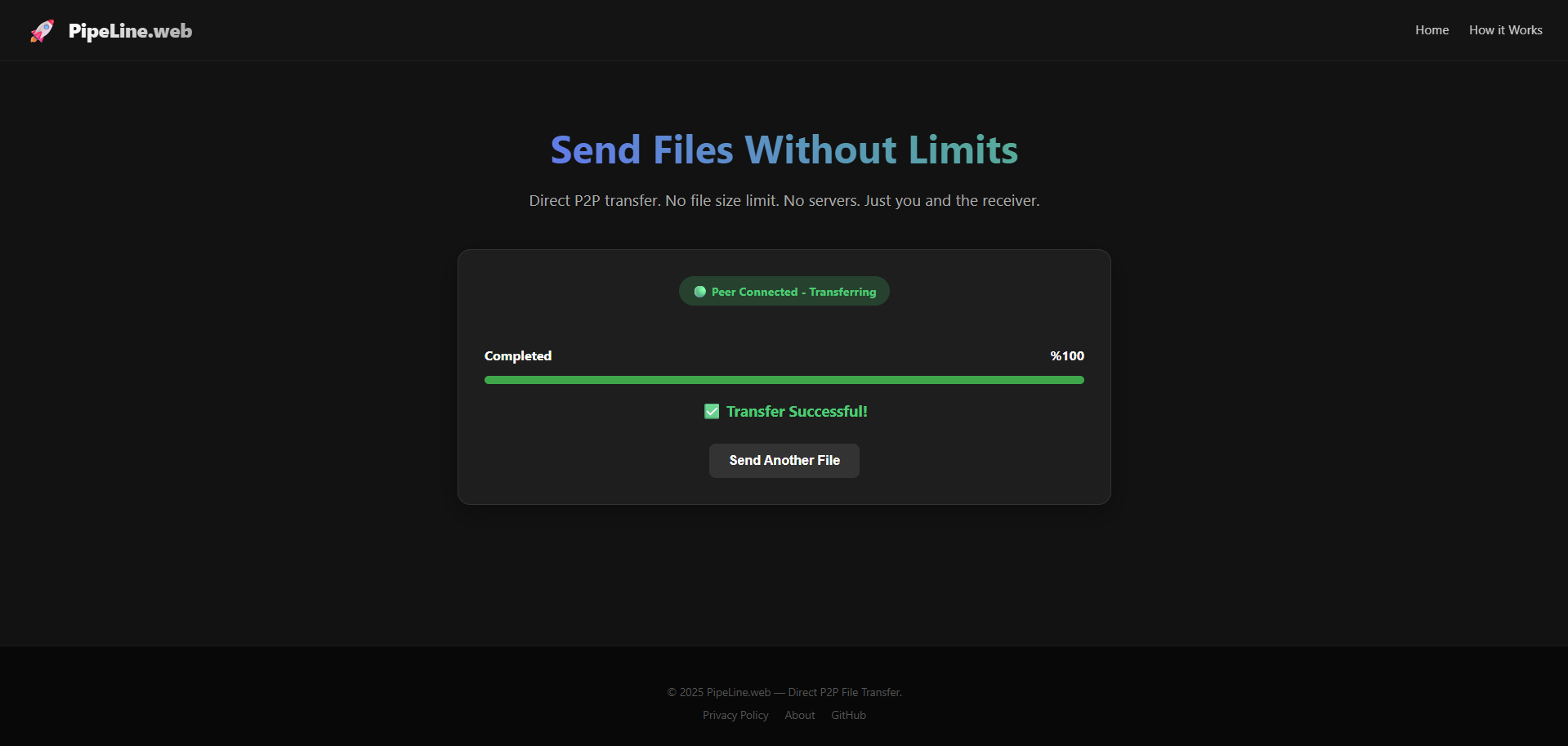PipeLine.web - Screenshot 3 showing product features and functionality