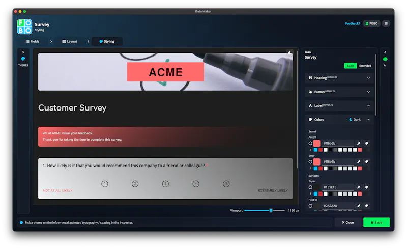 Data Maker screenshot 1