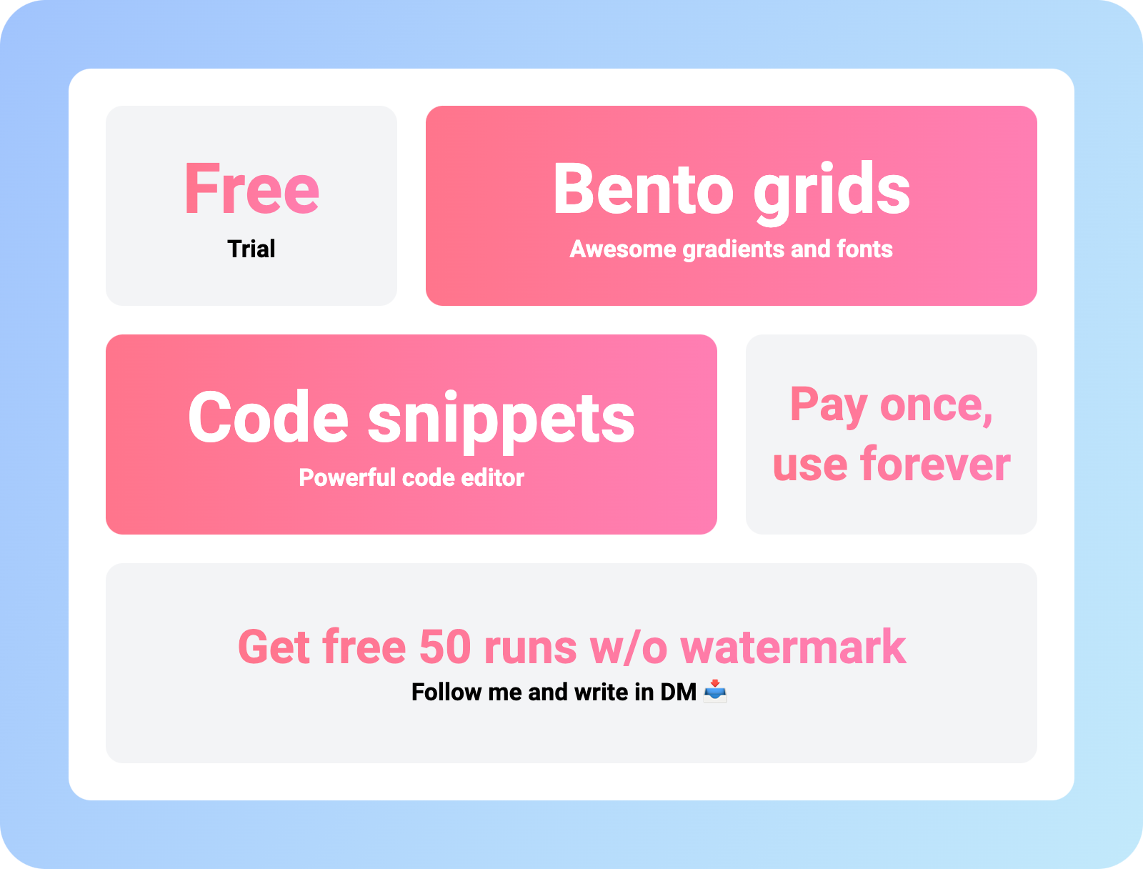 FastSnaps – Code snippets. Bento grids. logo