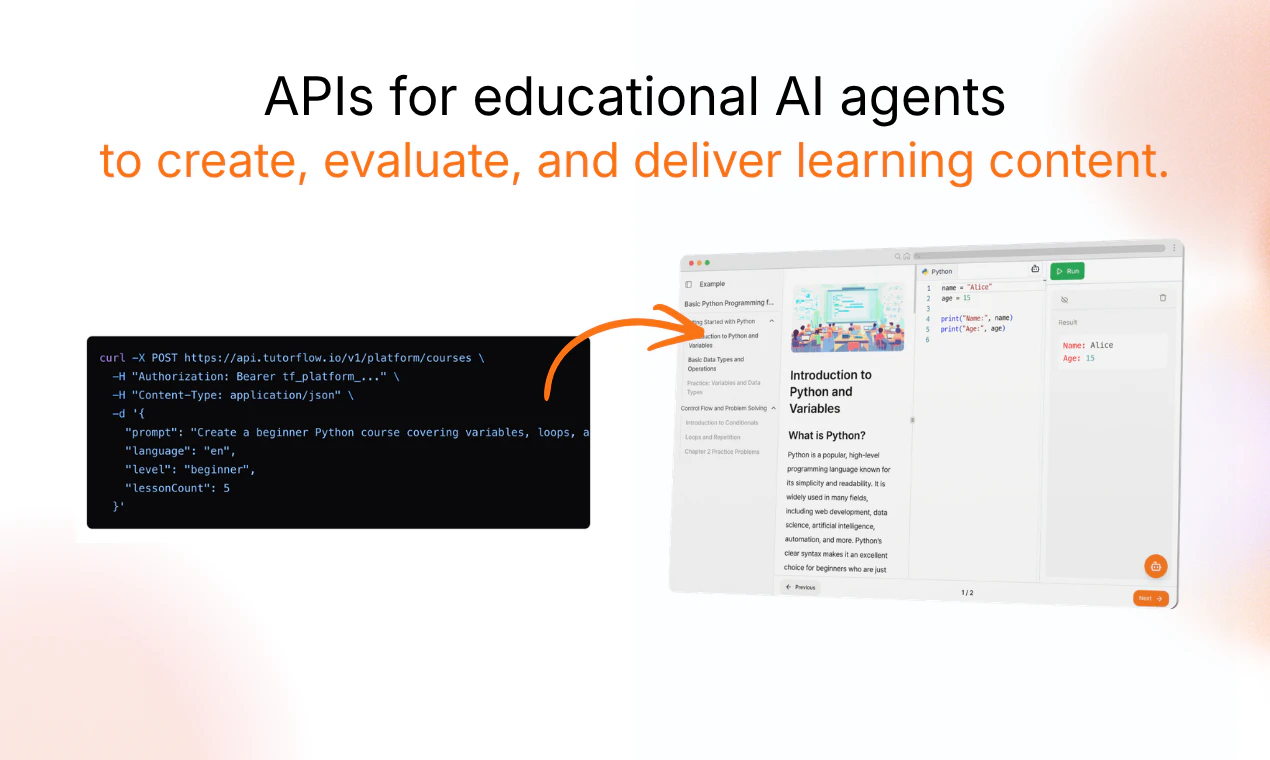 TutorFlow Agent Platform screenshot 1