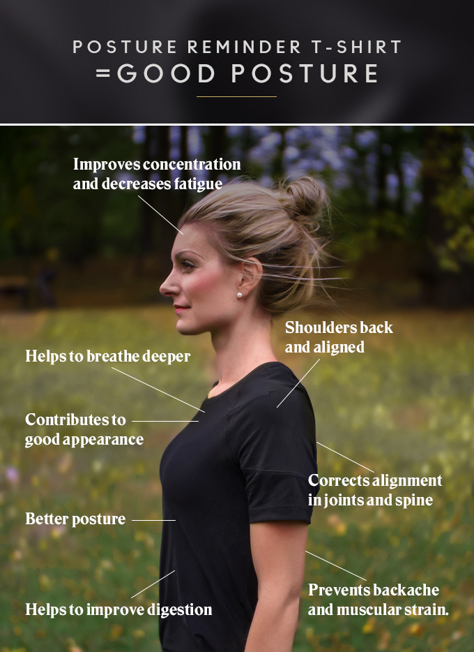 Posture Reminder T-shirt gallery image