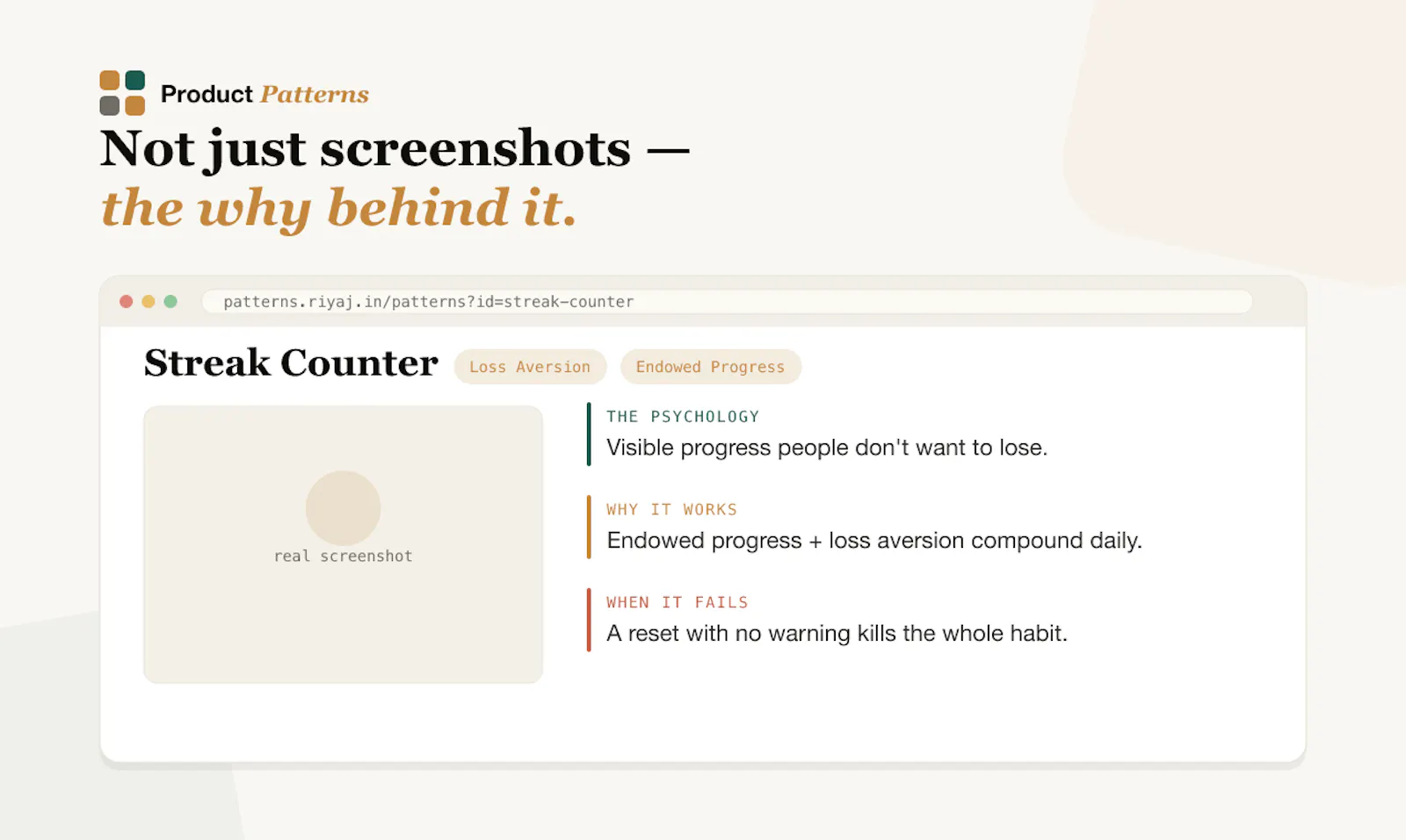 Product Patterns from Real Products screenshot 4