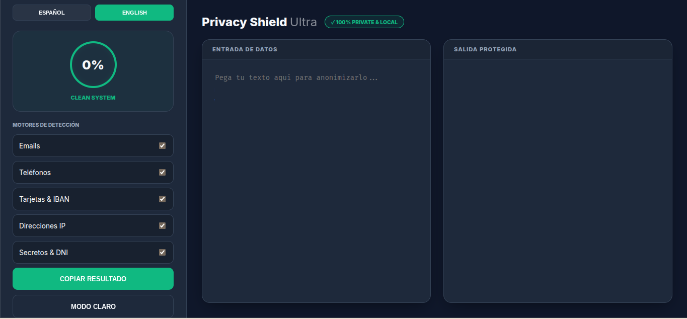 Privacy Shield Ultra - Screenshot 2 showing product features and functionality