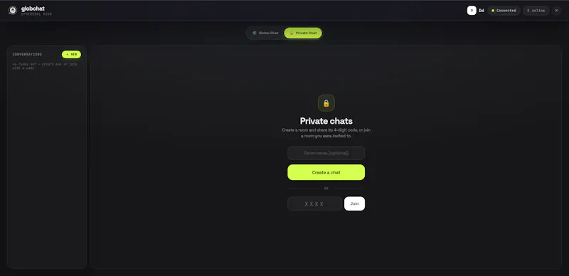 globchat — live & temporary screenshot 3