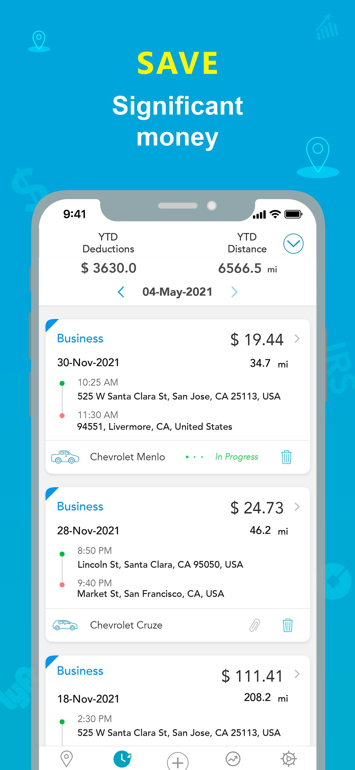 Swift Miles - Mileage Tracker - Track Miles & Ride Share media 4