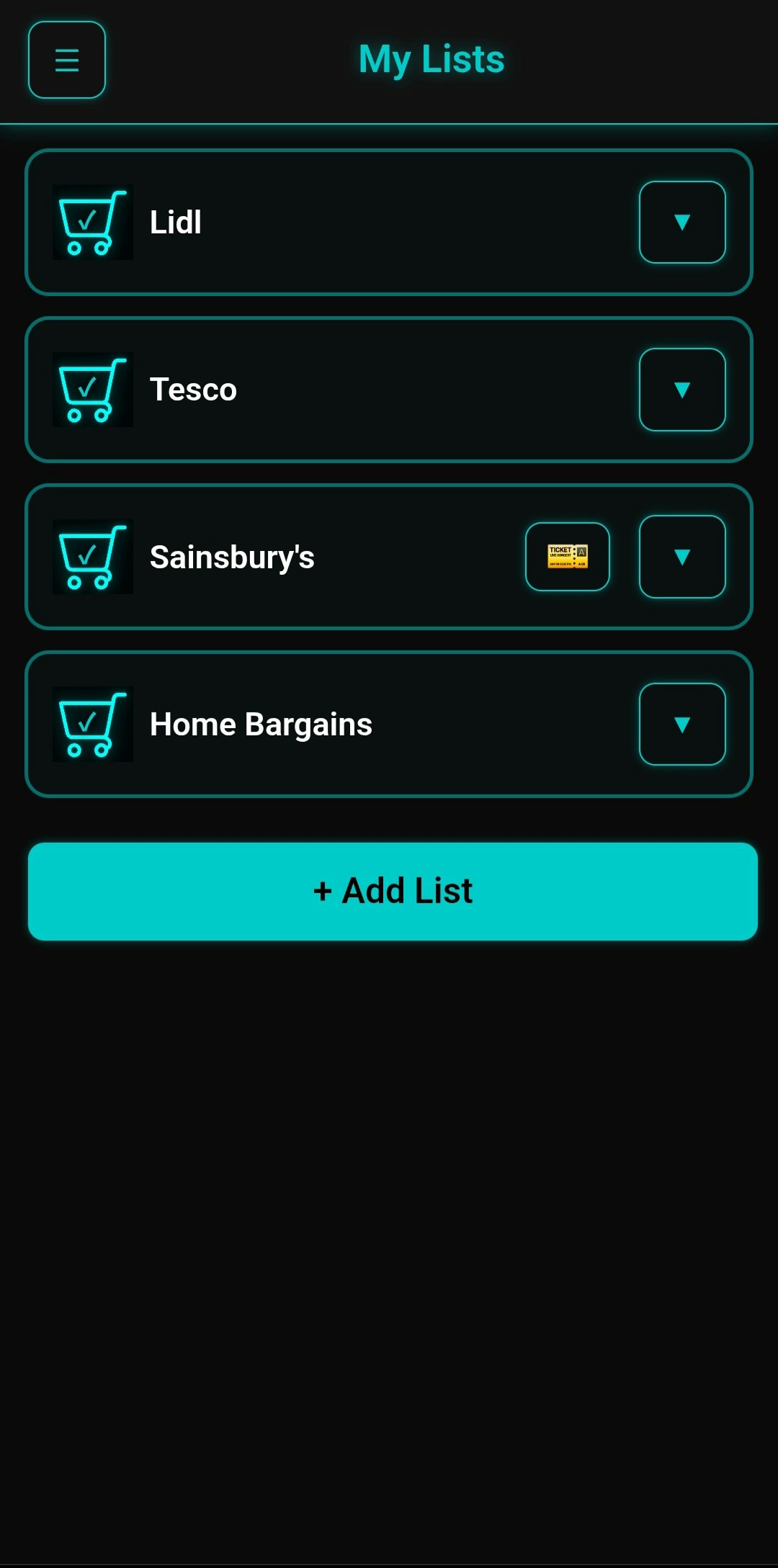 Neon Lists gallery image