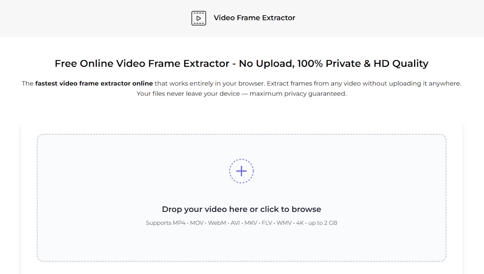 Video Frame Extractor screenshot 1