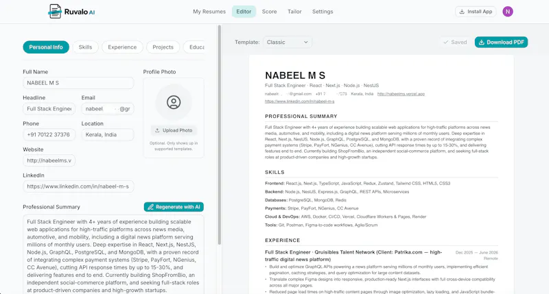 Ruvalo AI screenshot 3