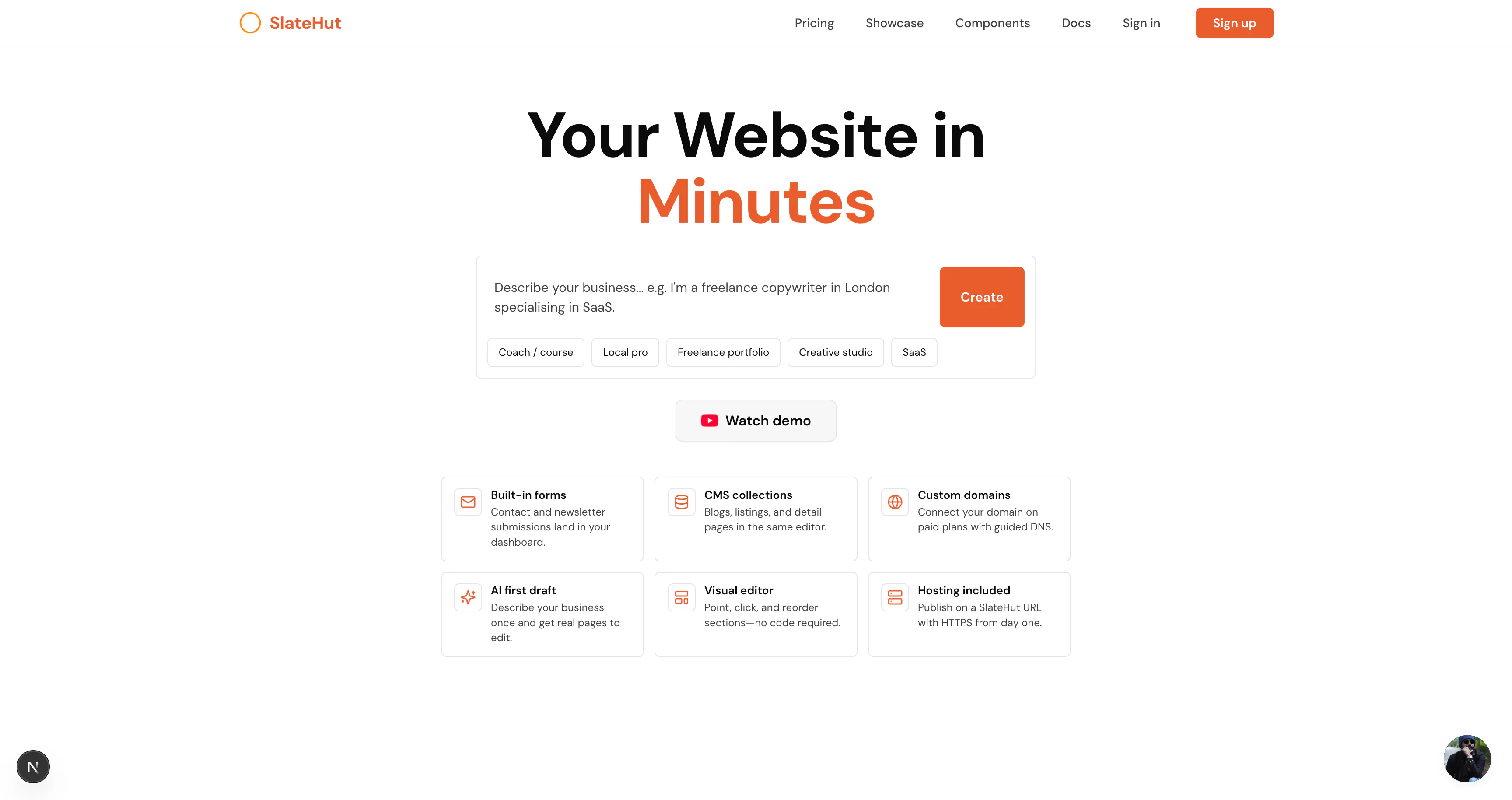 SlateHut.com - AI website builder gallery image