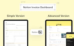 Notion Invoice Dashboard FREE 2 Version media 1