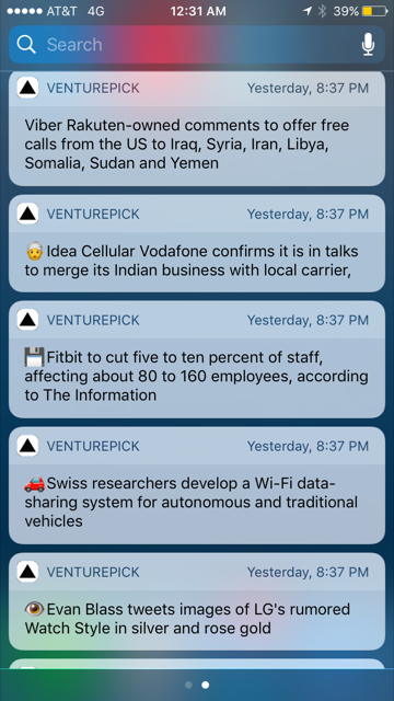 Venturepick Launchticker integration