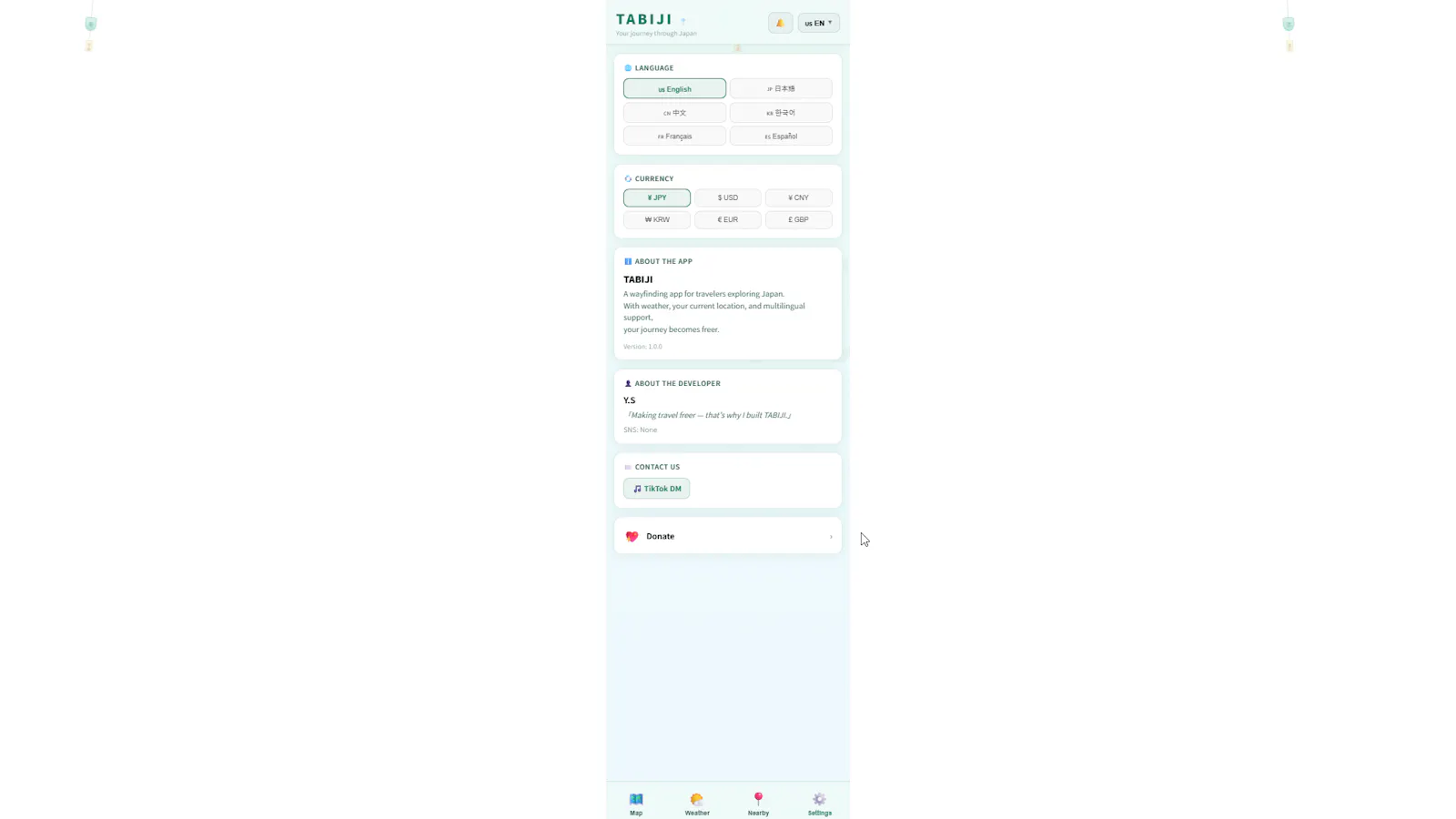 TABIJI screenshot 1